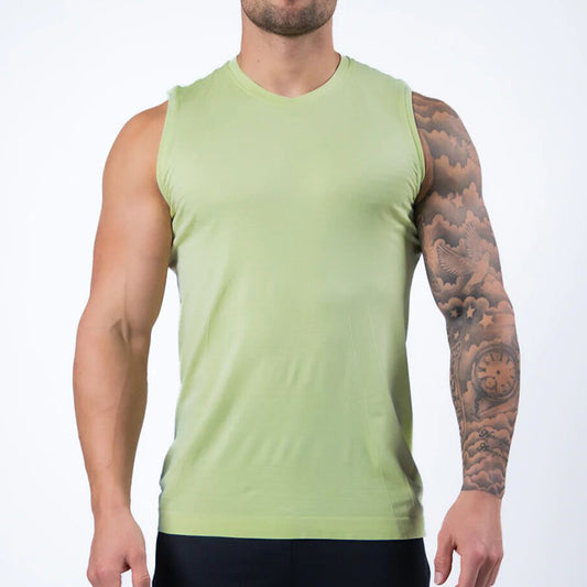 Men's Solid Color Sport Sleeveless Vest